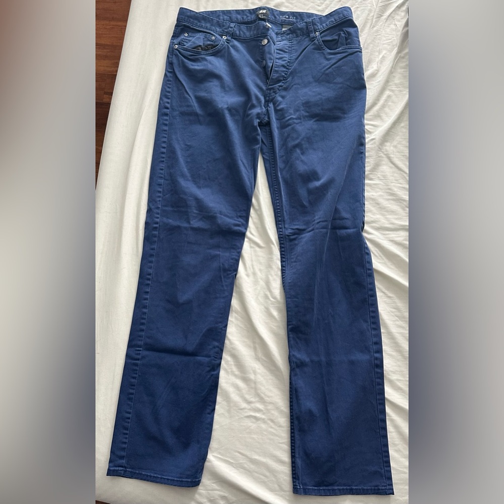 H&M Men’s Slim Fit Blue Pants